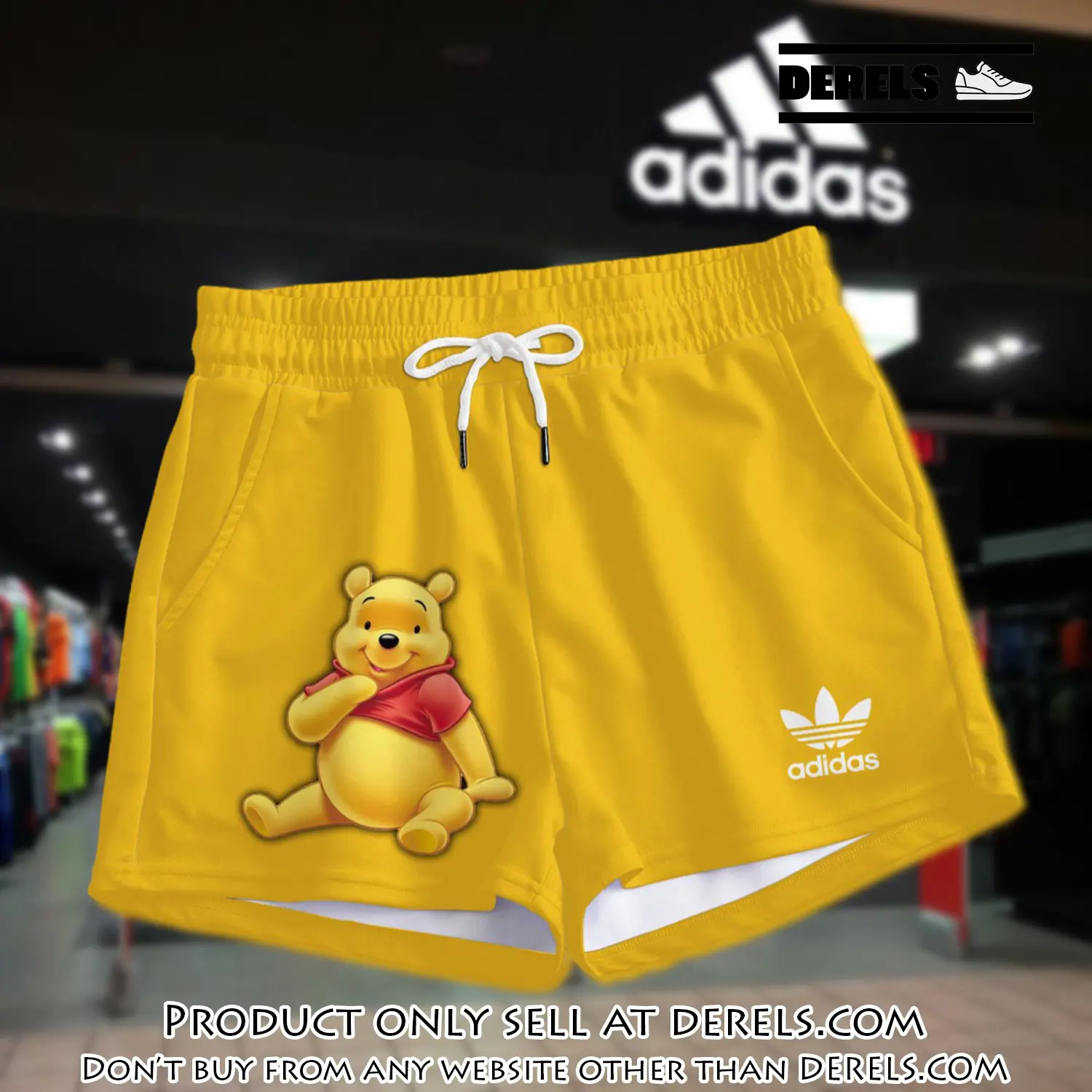 Premium winnie the pooh in adidas women shorts lady beach shorts wms1083 dr3501866